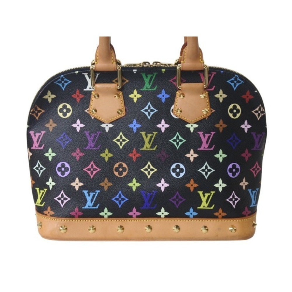 Louis Vuitton Alma PM Handbag Takashi Murakami Multicolor Black Bag - Picture 3 of 10